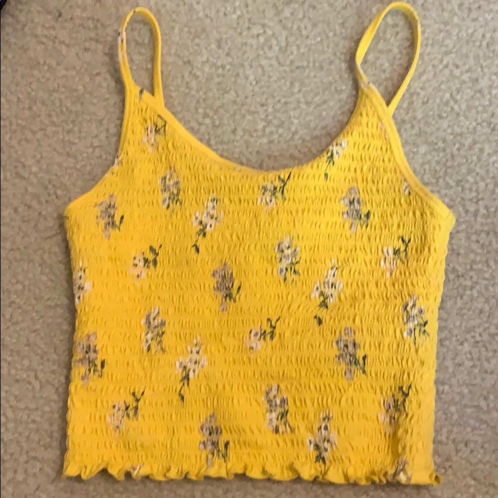 Cute Cropped Spaghetti Strapped Tank Top.
